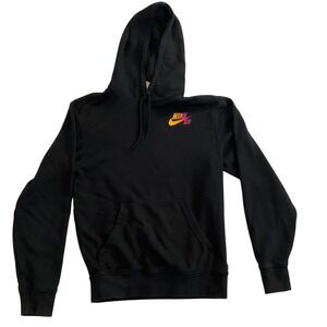Nike SB‎ Hoodie Black XXS Sunset Palm Tree Graphic Pullover Sweatshirt